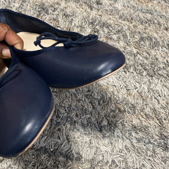 Loft leather upper ballet flats lot/2 navy blue and black sz 10.5 - Picture 12 of 14